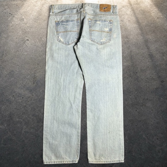 Aeropostale Other - Aeropostale Essex Straight Leg Distressed Light Wash Jeans 36x30 Skater Y2K Mens